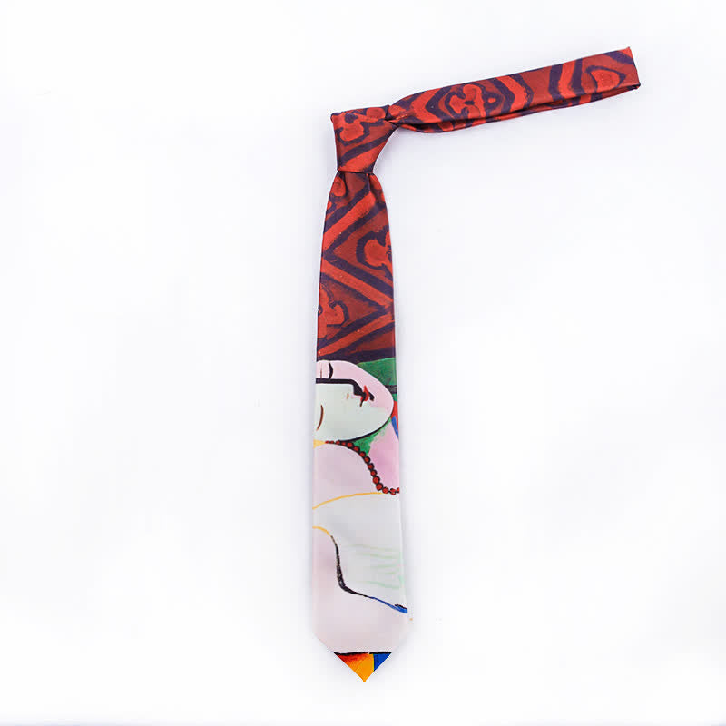 Men's Beautiful Scene Printed Elegant Gentleman Necktie - image 5