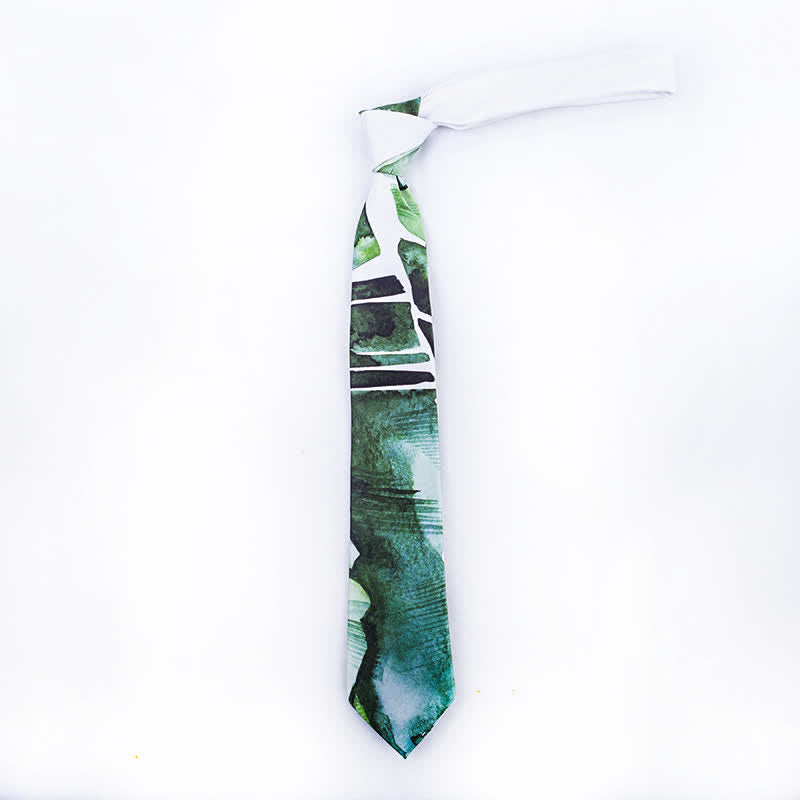 Men's Beautiful Scene Printed Elegant Gentleman Necktie - image 1