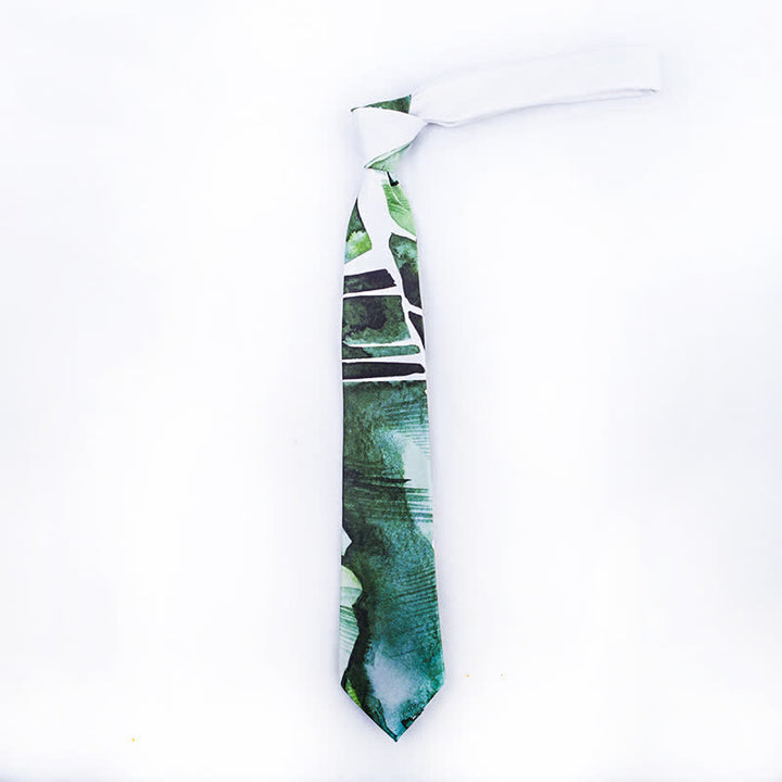 Men's Beautiful Scene Printed Elegant Gentleman Necktie - image 1