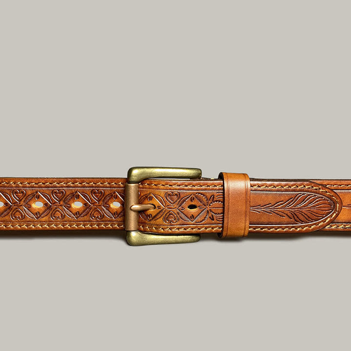 Classic Fasion Flower Printing Design Leather Belt - image 11