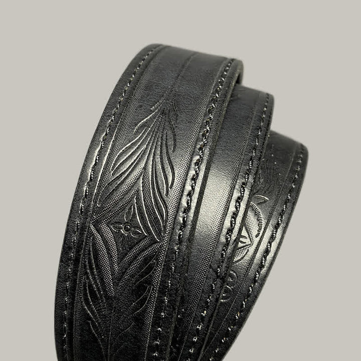 Classic Fasion Flower Printing Design Leather Belt - image 17