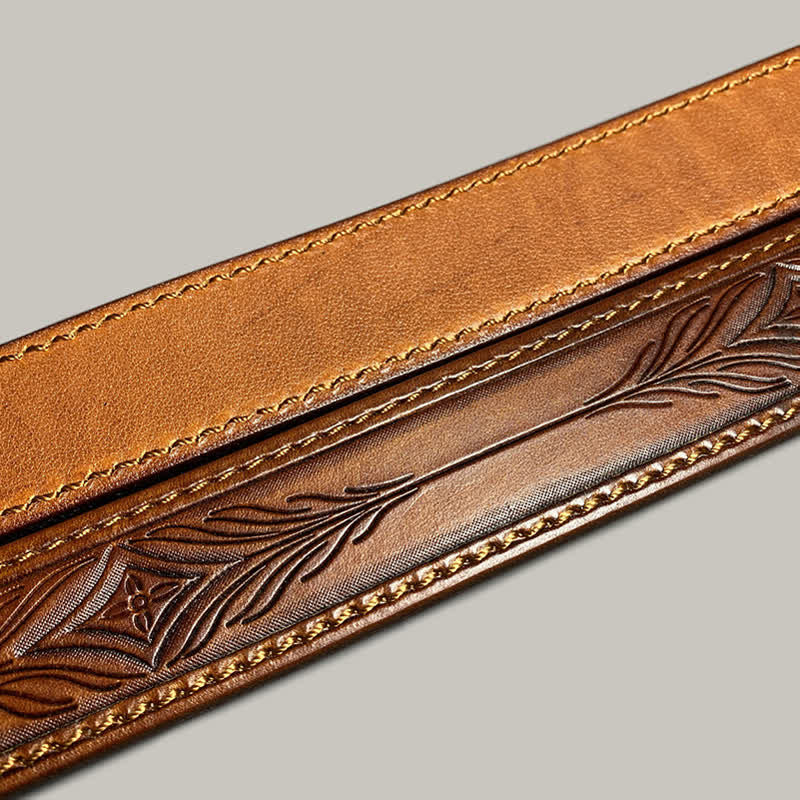 Classic Fasion Flower Printing Design Leather Belt - image 12