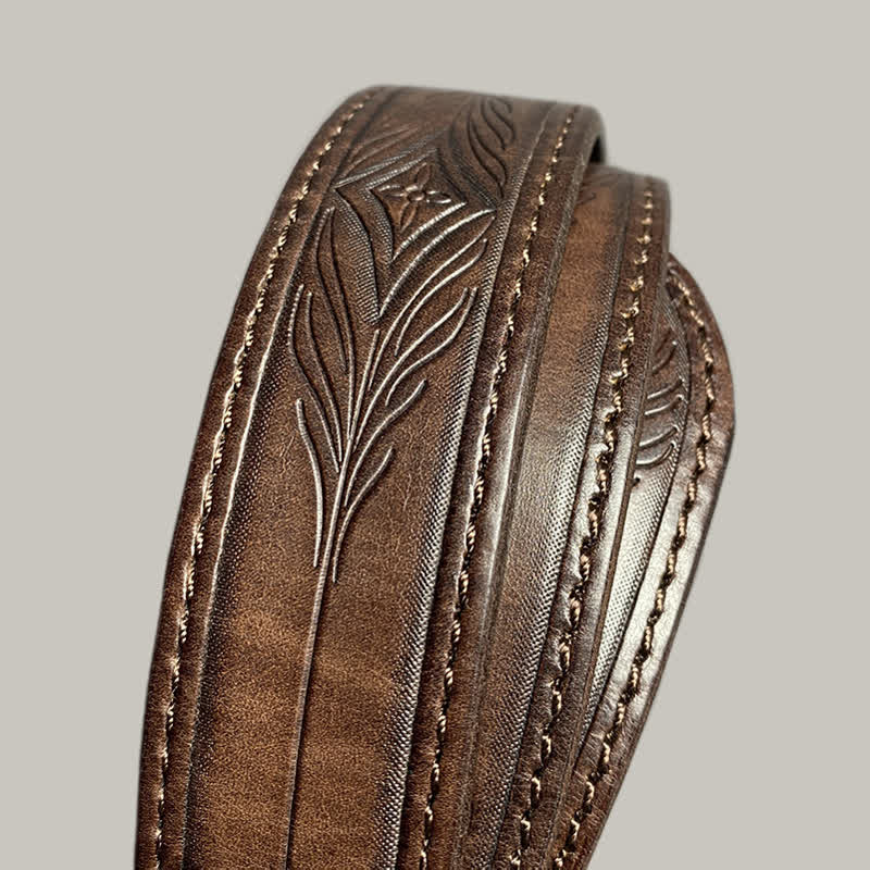 Classic Fasion Flower Printing Design Leather Belt - image 6