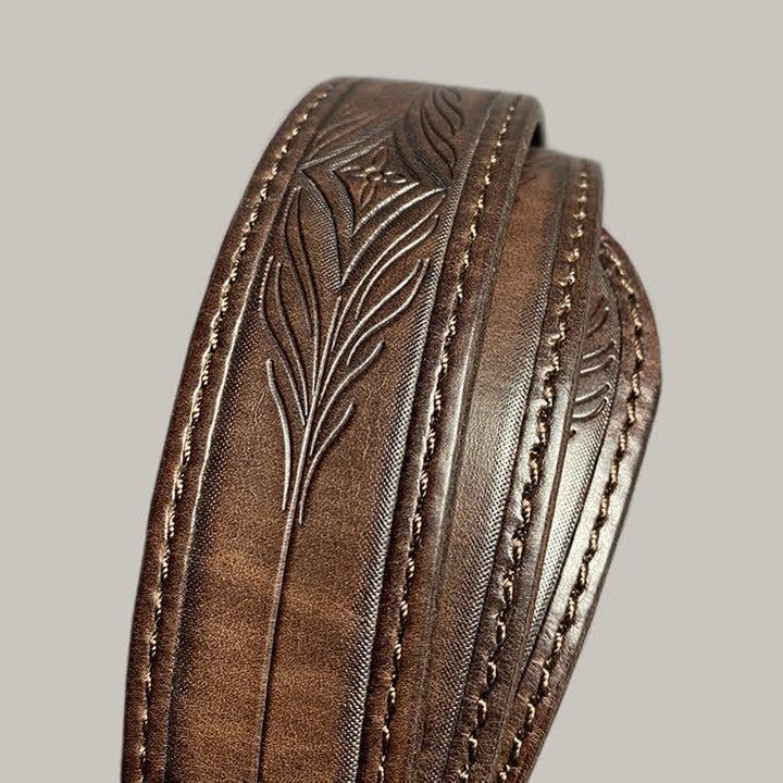 Classic Fasion Flower Printing Design Leather Belt - image 6