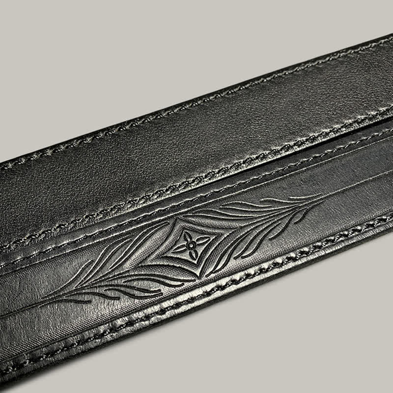 Classic Fasion Flower Printing Design Leather Belt - image 16