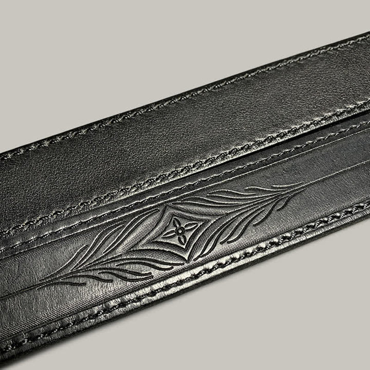 Classic Fasion Flower Printing Design Leather Belt - image 16