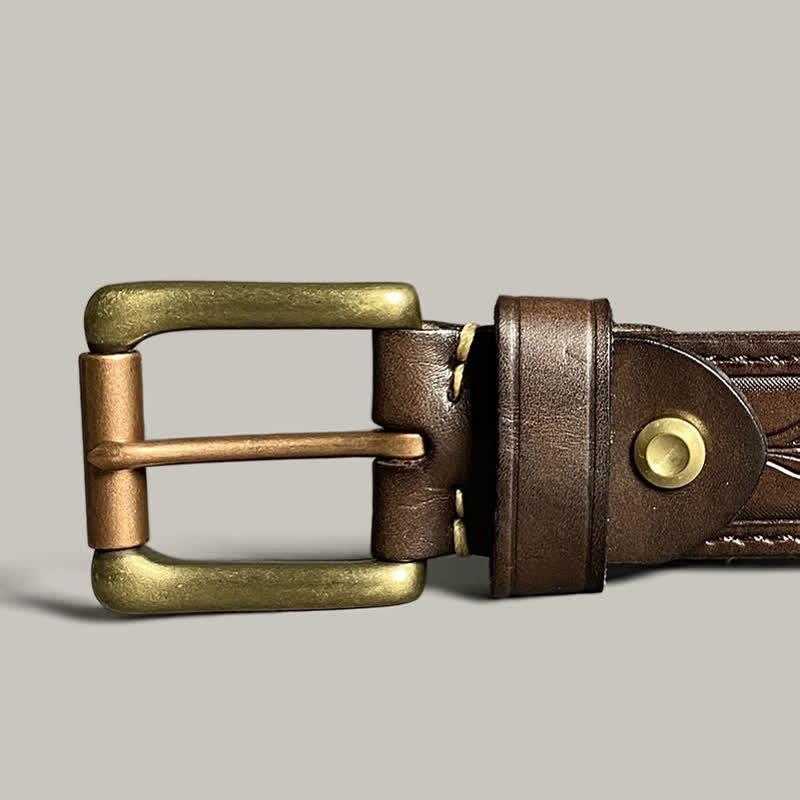 Classic Fasion Flower Printing Design Leather Belt - image 7