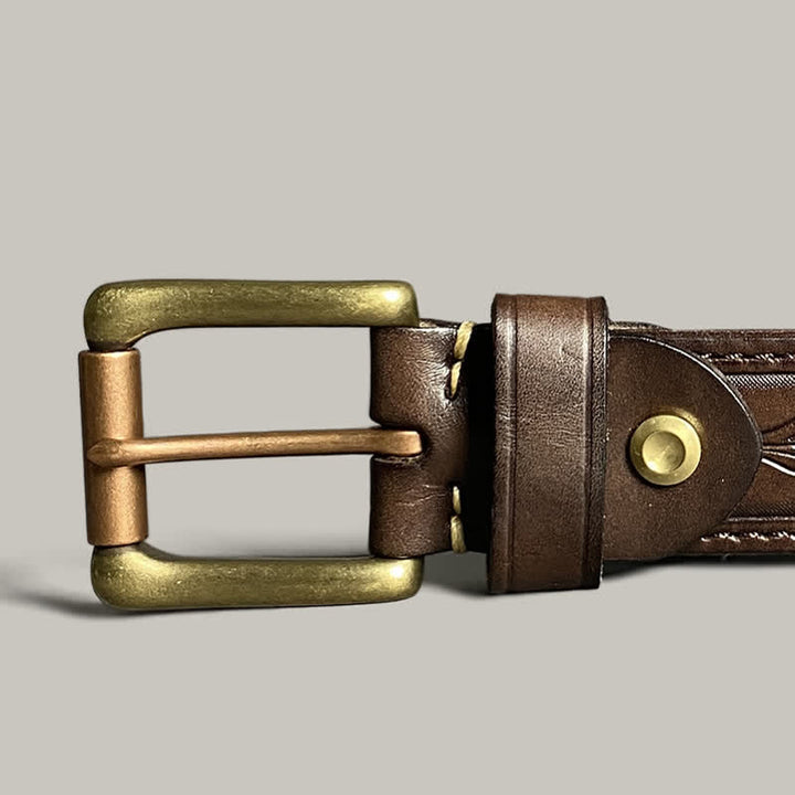 Classic Fasion Flower Printing Design Leather Belt - image 7
