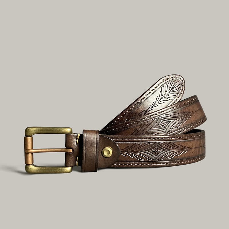Classic Fasion Flower Printing Design Leather Belt - image 3