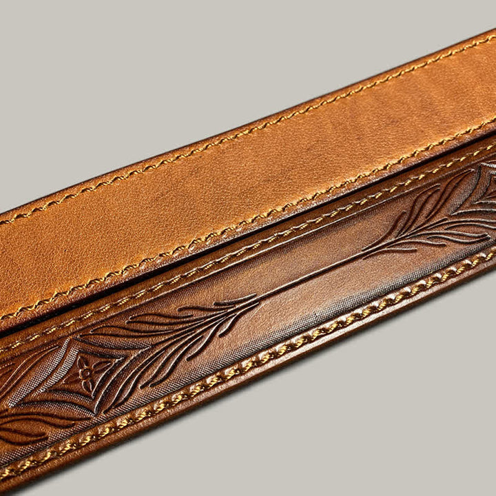 Classic Fasion Flower Printing Design Leather Belt - image 12