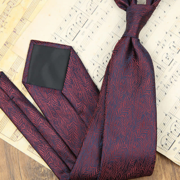 Men's Daily Slim Leaves Classic Floral Necktie - image 3