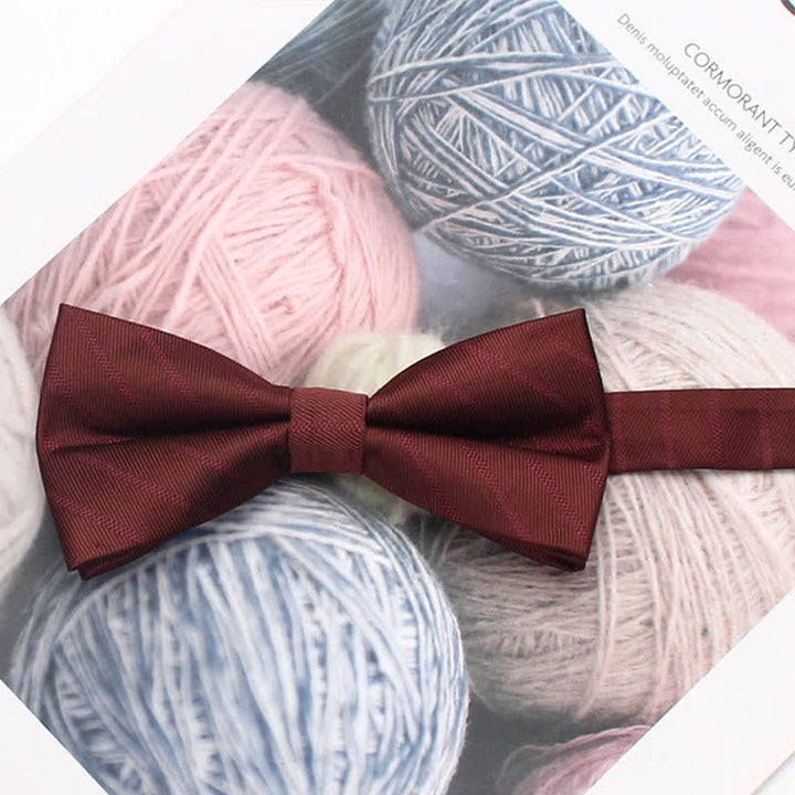 Men's Vintage Style Floral Striped Bow Tie - Style #17 - image 22