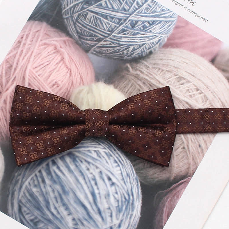 Men's Vintage Style Floral Striped Bow Tie - Style #15 - image 20