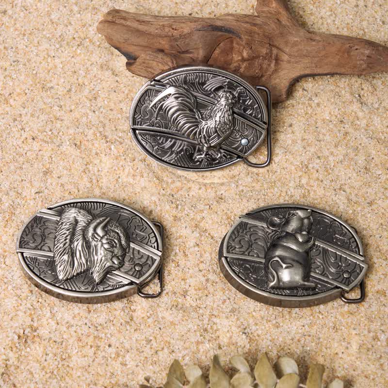 Wild Life DIY Hidden Folding Knife Leather Belt Buckles Bundle Set - Bundle Set - image 0