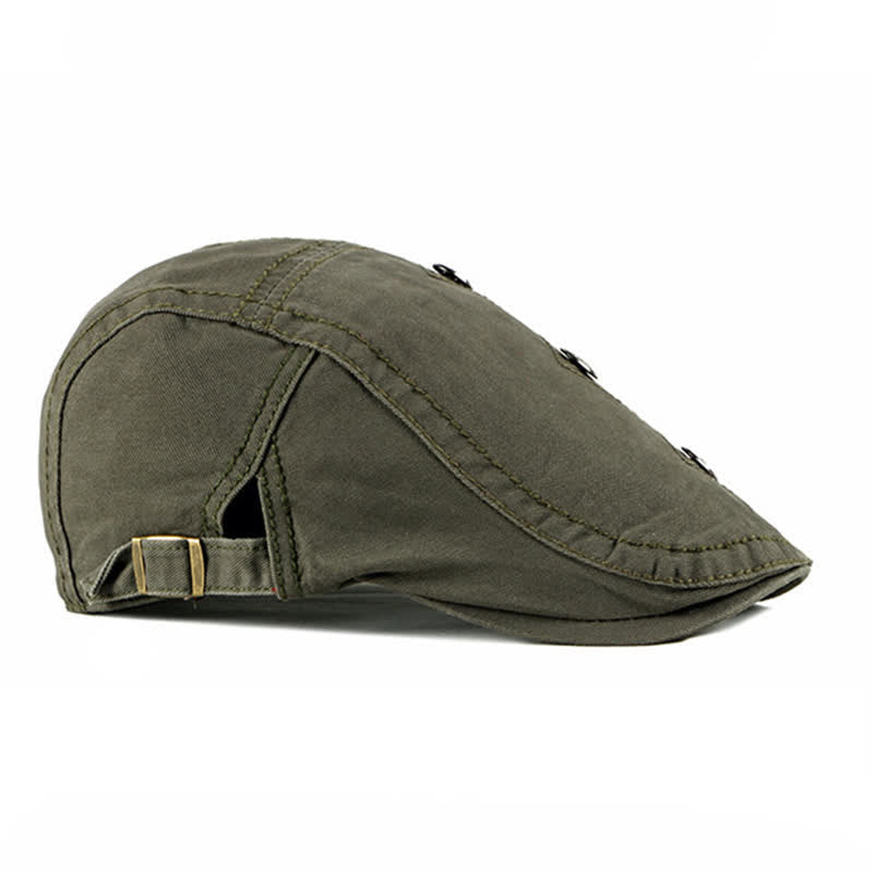 Stylish Punk Rivet Decors Flat Beret Hat - image 16