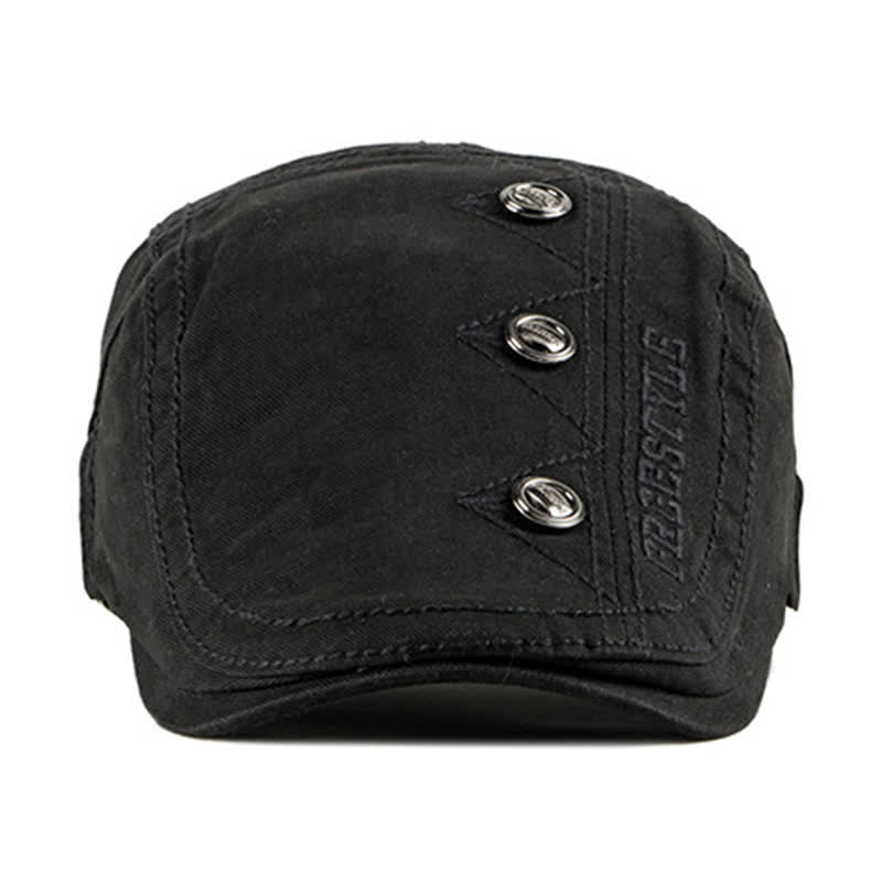 Stylish Punk Rivet Decors Flat Beret Hat - image 8