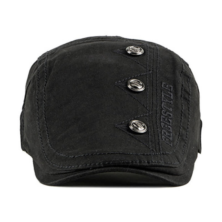 Stylish Punk Rivet Decors Flat Beret Hat - image 8