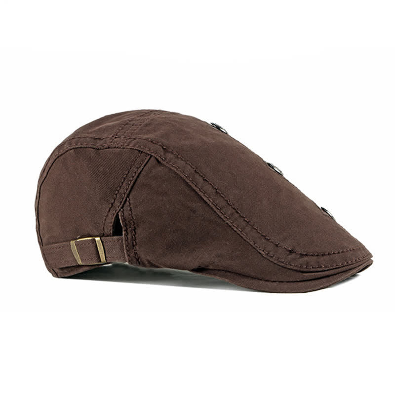 Stylish Punk Rivet Decors Flat Beret Hat - image 11