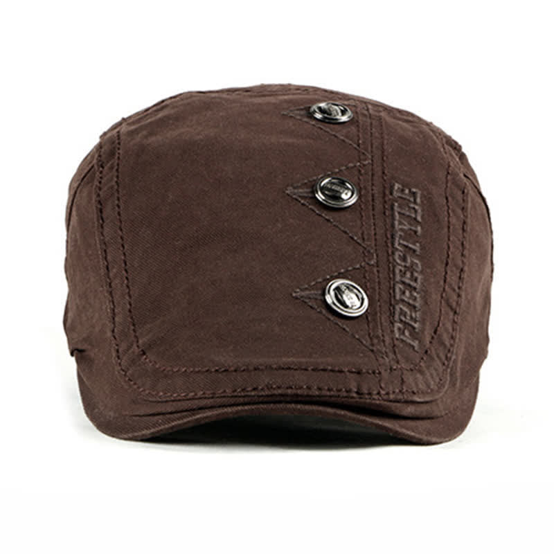 Stylish Punk Rivet Decors Flat Beret Hat - image 10