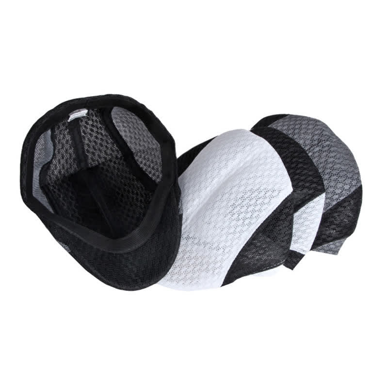 Hollow Out Mesh Summer Black White Flat Beret Hat - image 1