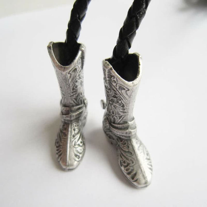 Country Cowboy Life Hat Pendant Bolo Tie - image 3
