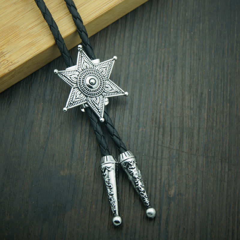 Punk Cowboy Vintage Plated Star Bolo Tie - image 5