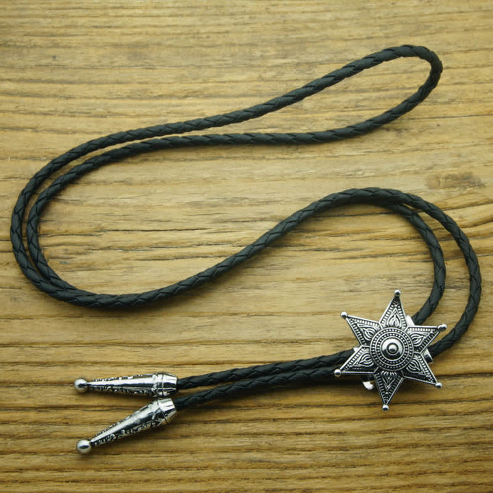 Punk Cowboy Vintage Plated Star Bolo Tie - image 6