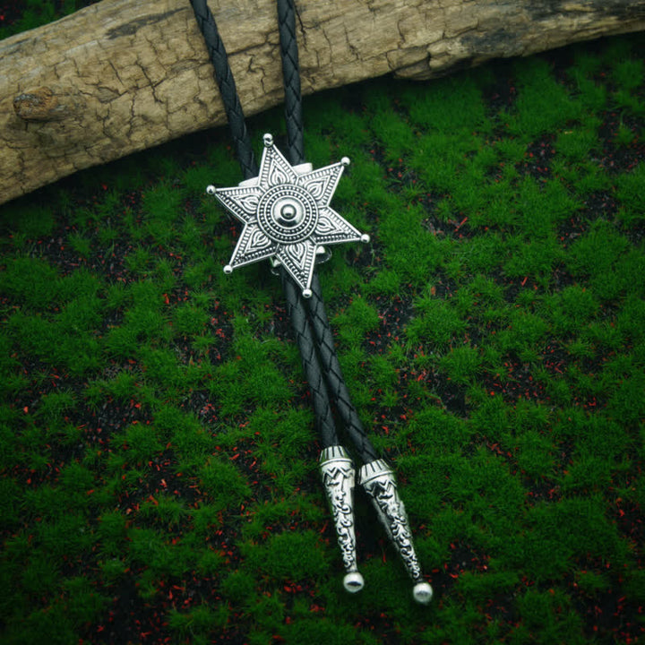 Punk Cowboy Vintage Plated Star Bolo Tie - image 1