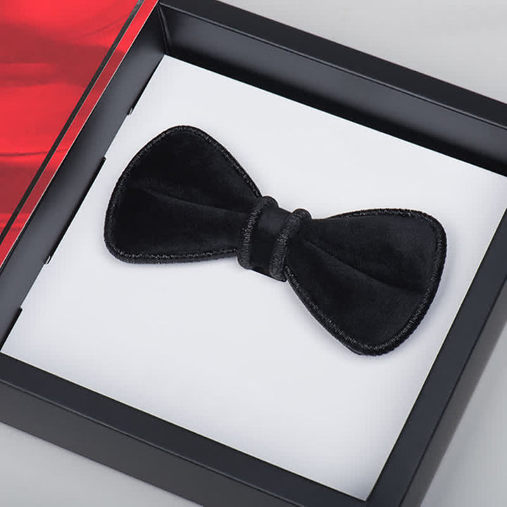 Men's Velvet Decorative Bling Edge Bow Tie - image 10