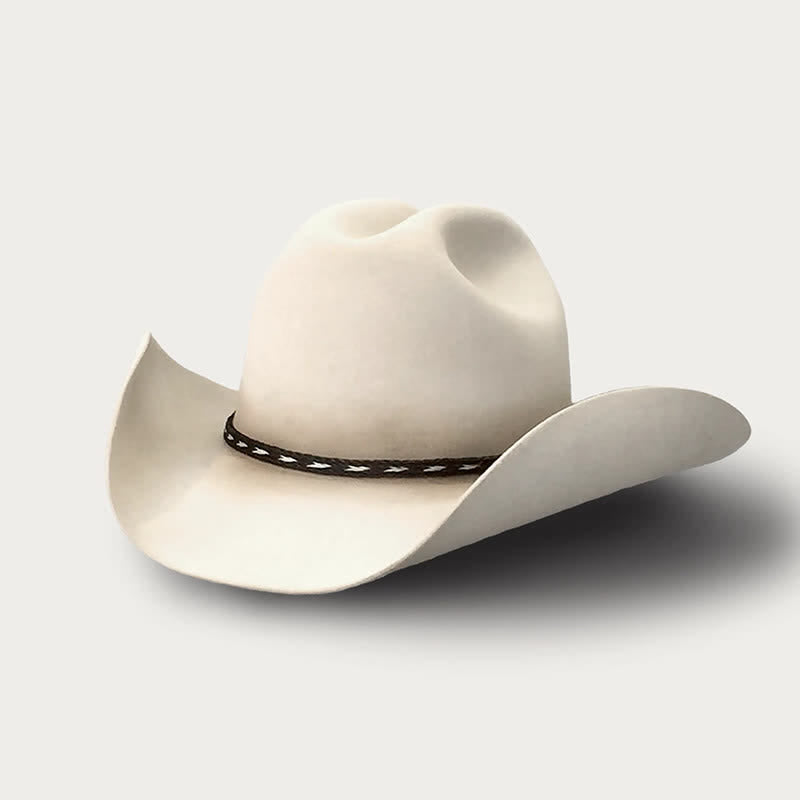 Western Classic Wide Brim Wool Cowboy Hat - image 1