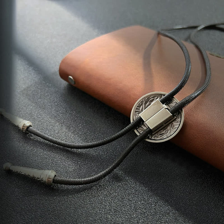 Stylish Five-Pointed Star Blue Glaze Bolo Tie - image 4