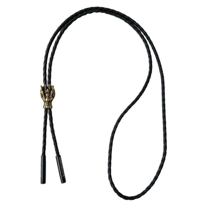 Bronze Little Dragon Head Bolo Tie - image 6