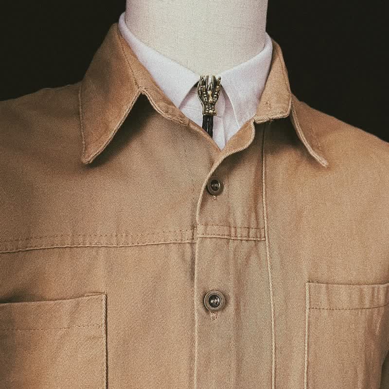 Bronze Little Dragon Head Bolo Tie - image 5