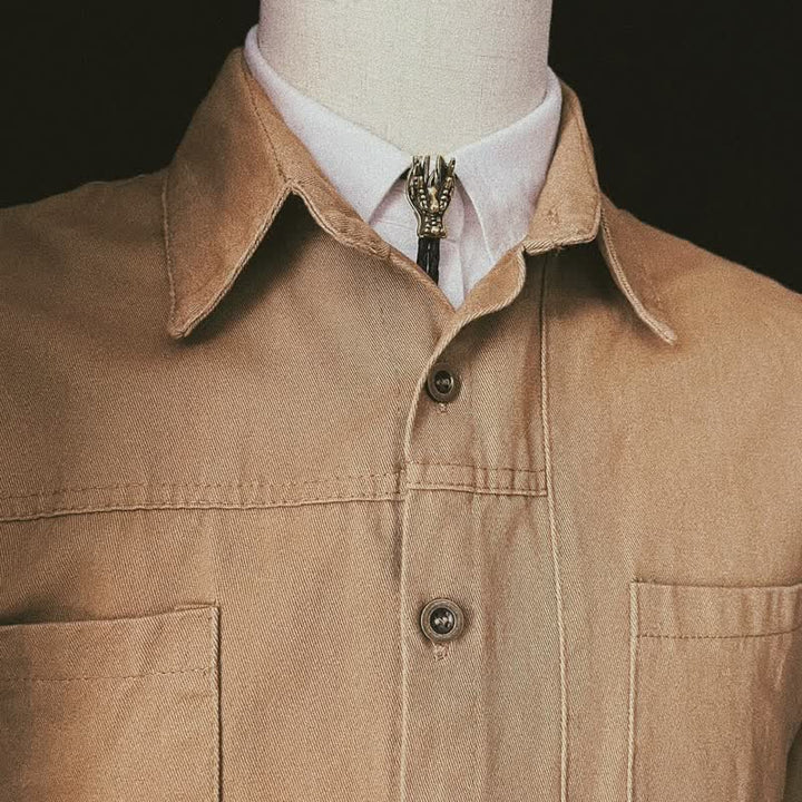 Bronze Little Dragon Head Bolo Tie - image 5