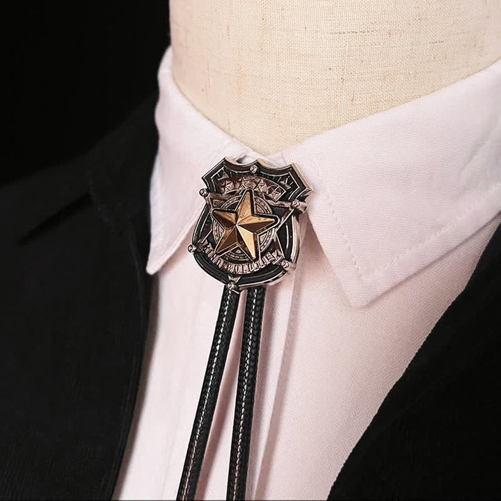 Eagle & Star Western Personalized Bolo Tie - Style #2 - image 9