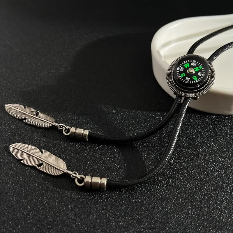 Fasion Compass Style Casual Accessory Bolo Tie - image 1