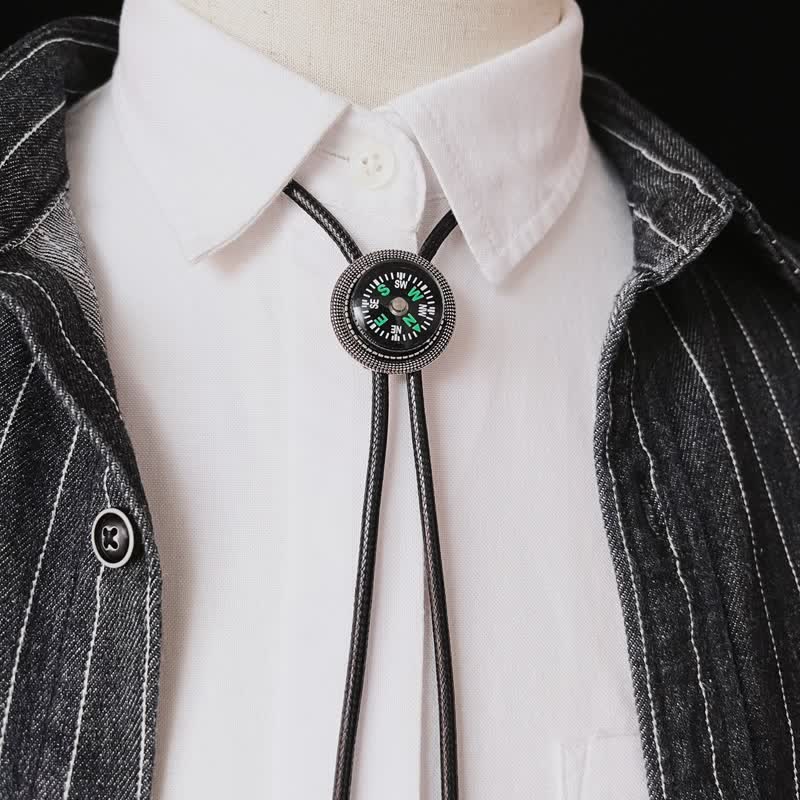 Fasion Compass Style Casual Accessory Bolo Tie - Compass - image 0