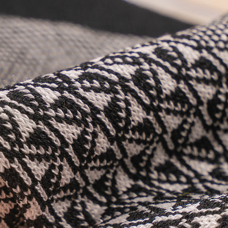 Men's Casual Black & White Mercerized Cotton Socks - image 6