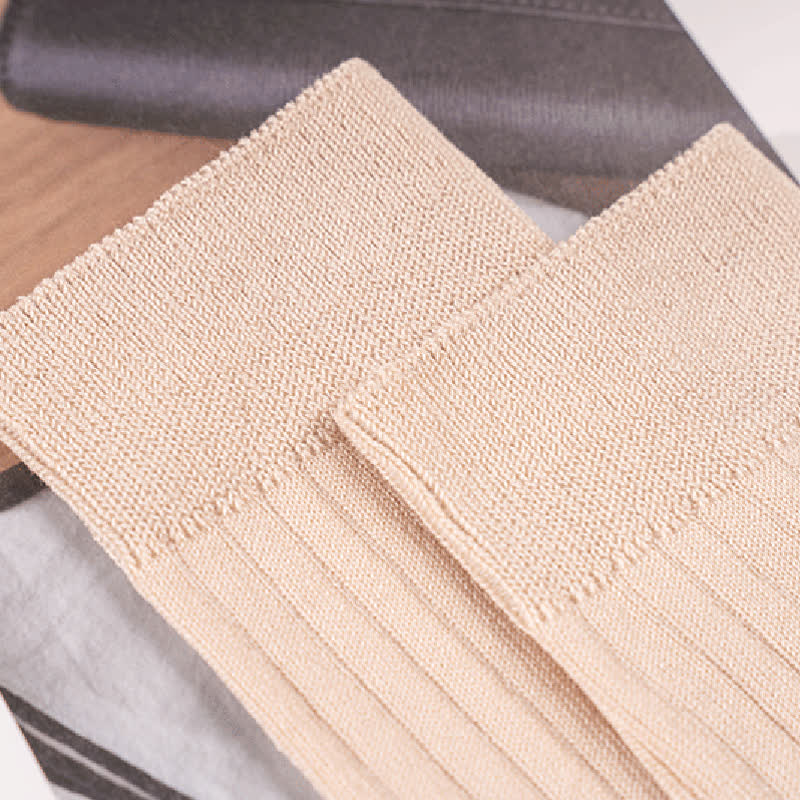 Men's Simple Solid Color Business Cotton Socks - image 10