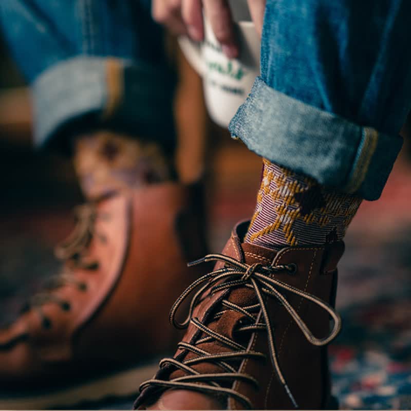 Men's Unique Novelty Fashion Cotton Crew Socks - image 5