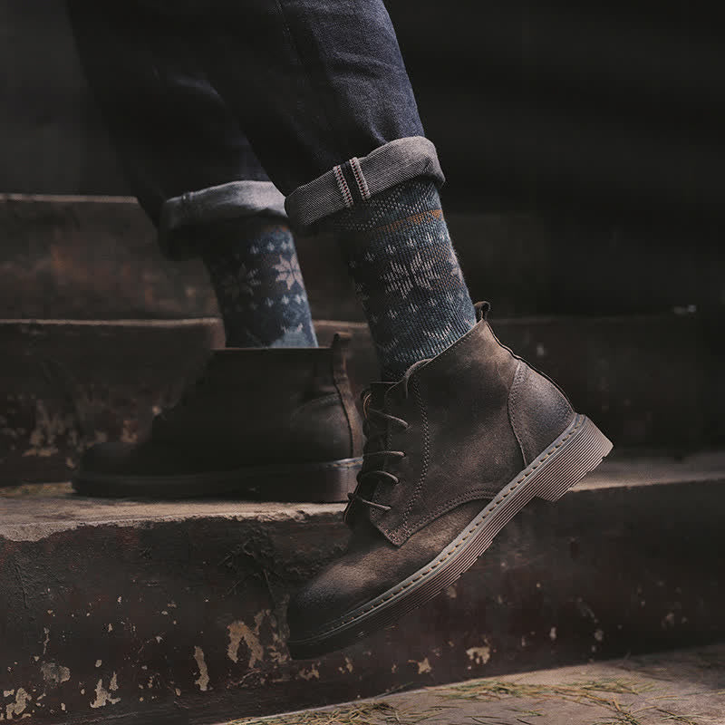 Dazzeling Retro Native Style Cotton Crew Socks - image 7