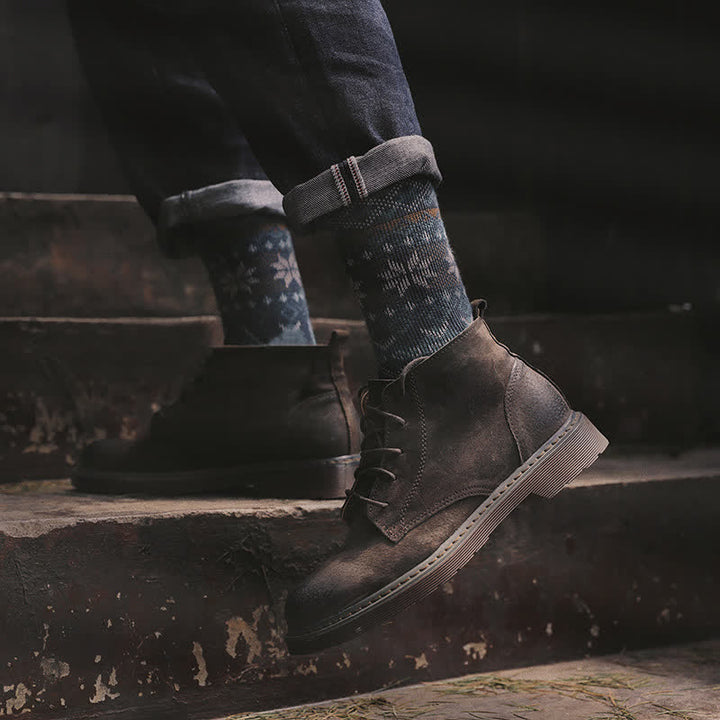 Dazzeling Retro Native Style Cotton Crew Socks - image 7
