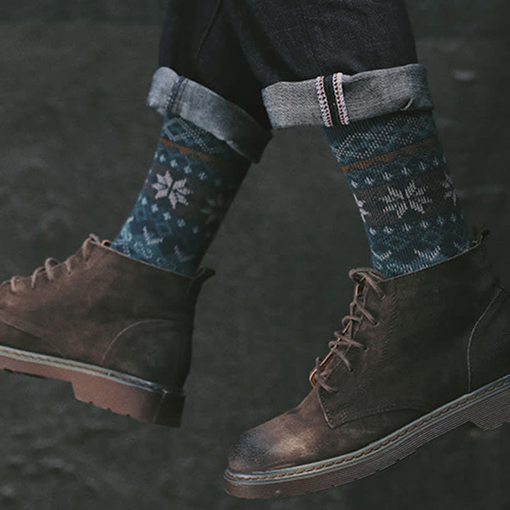 Dazzeling Retro Native Style Cotton Crew Socks - image 8