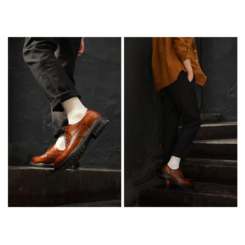 Men's Cozy Solid Color Ribbed Cotton Socks - image 6