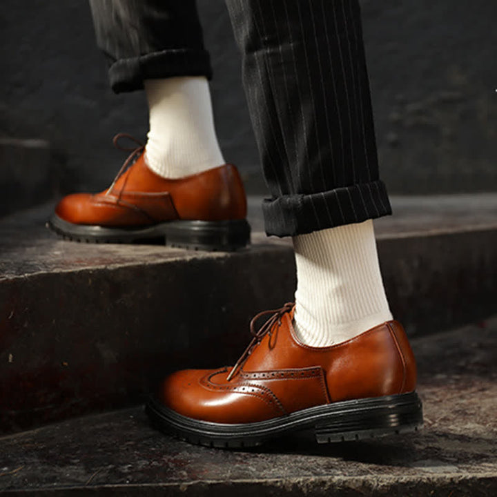 Men's Cozy Solid Color Ribbed Cotton Socks - image 5