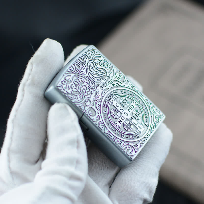 Carving Cross Grinding Wheel Refillable Butane Lighter - image 8