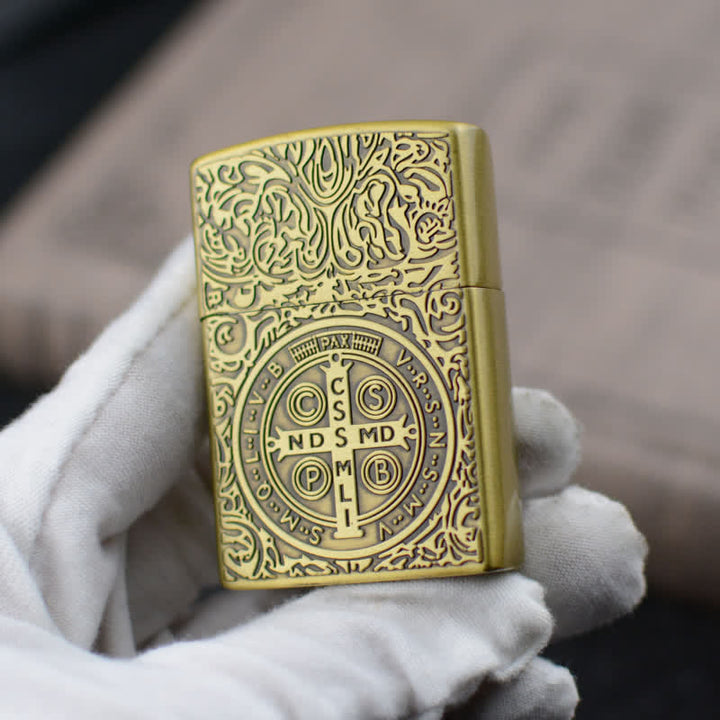Carving Cross Grinding Wheel Refillable Butane Lighter - image 3