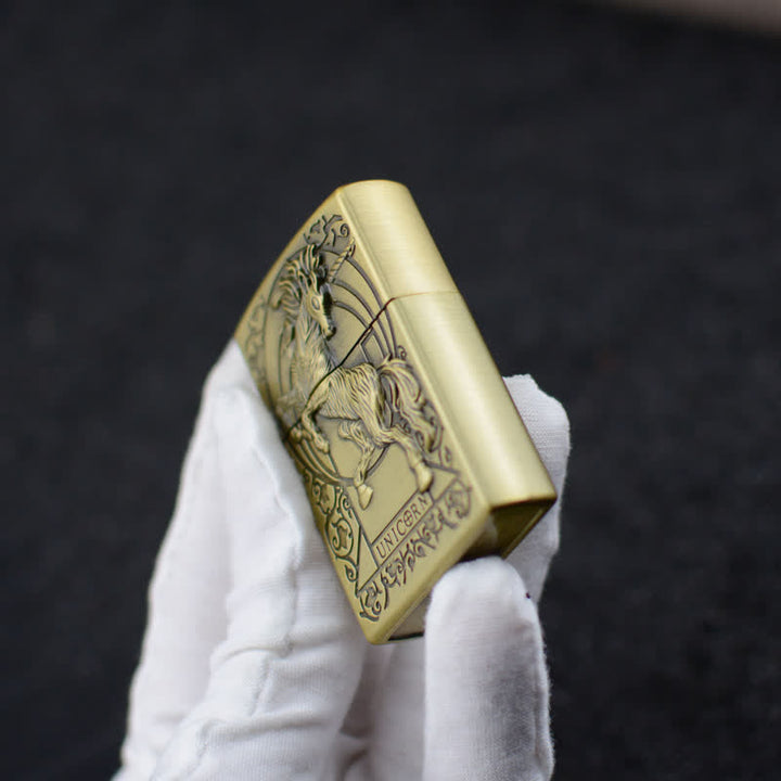 Unicorn Relief Grinding Wheel Refillable Butane Lighter - image 5