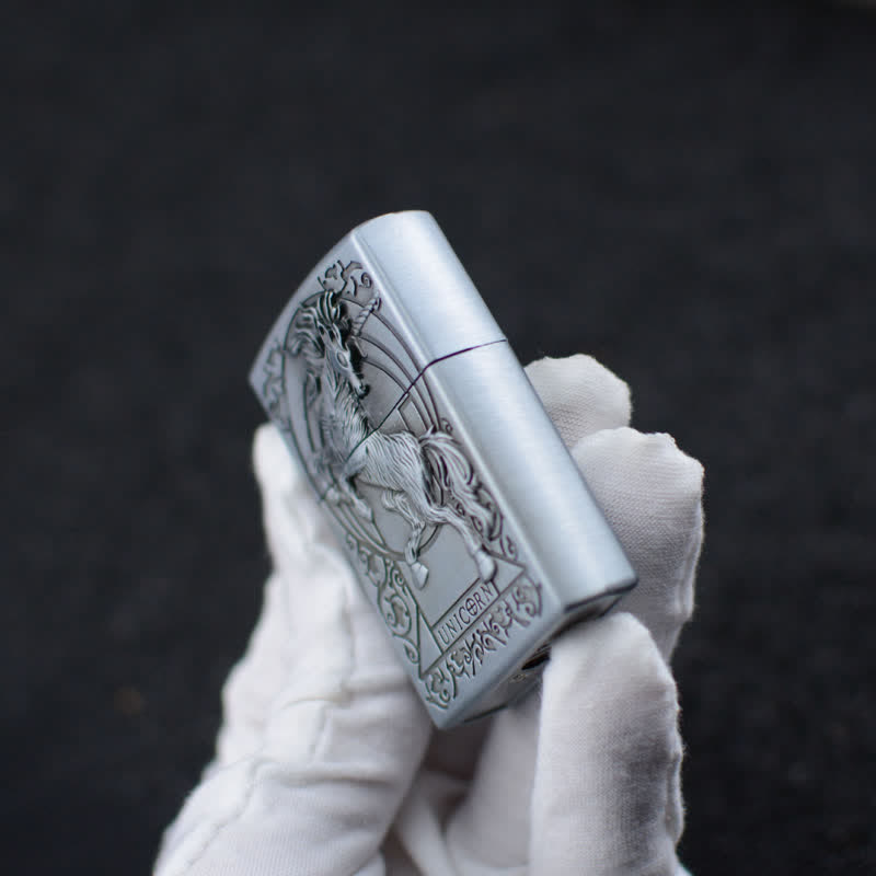Unicorn Relief Grinding Wheel Refillable Butane Lighter - image 12