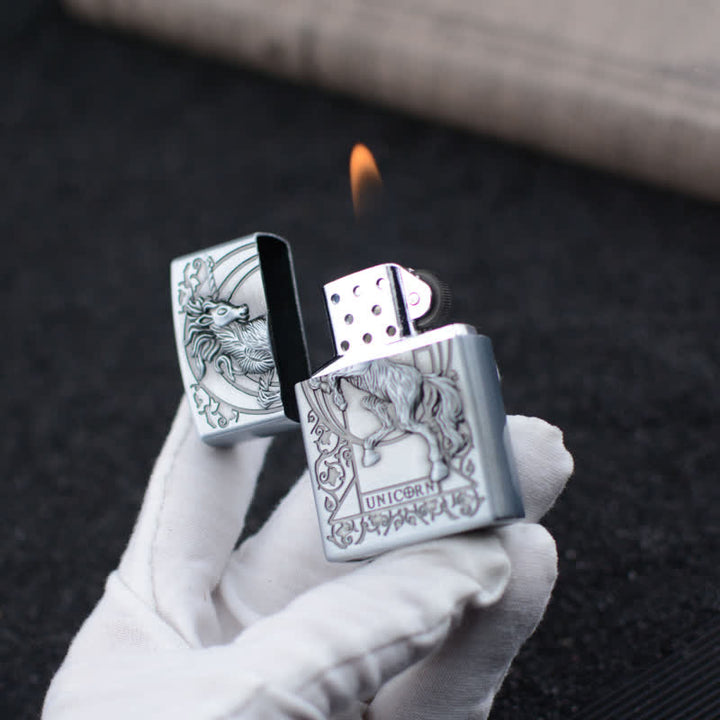 Unicorn Relief Grinding Wheel Refillable Butane Lighter - image 11